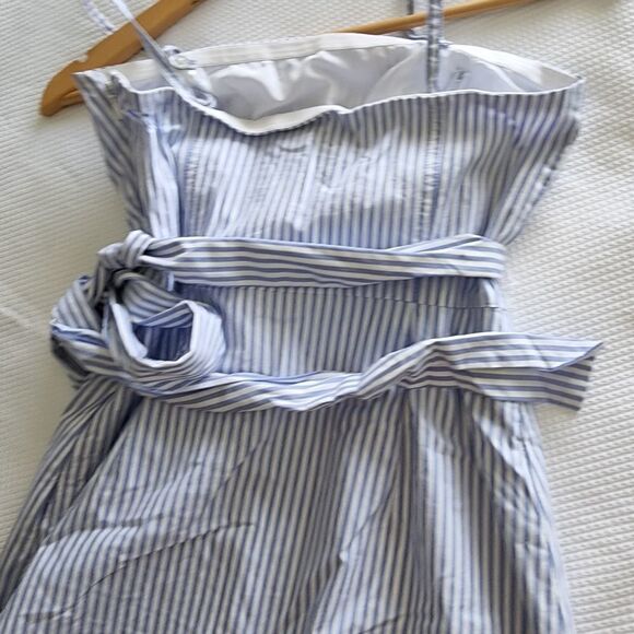 Banana Republic Cotton blend coastal midi sleeveless striped dress - Picture 13 of 16